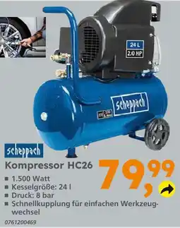 Globus Baumarkt Scheppach kompressor hc26 Angebot