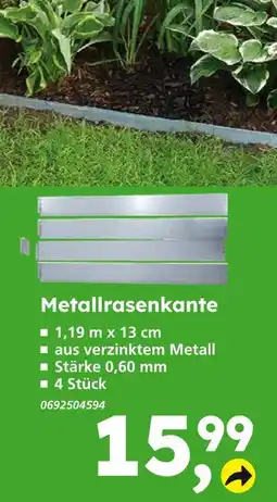 Globus Baumarkt Metallrasenkante Angebot