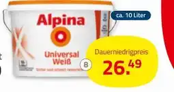 ROLLER Alpina universalweiß innenfarbe Angebot