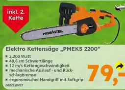 Globus Baumarkt Primaster elektro kettensäge „pmeks 2200“ Angebot