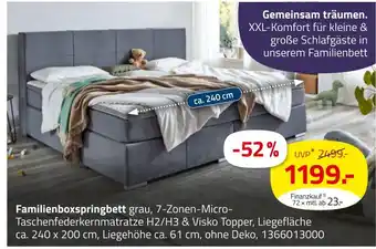 ROLLER Familienboxspringbett Angebot