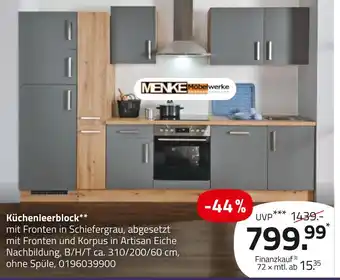 ROLLER Menke küchenleerblock Angebot