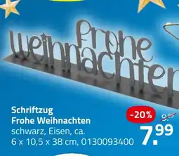ROLLER Schriftzug frohe weihnachten Angebot