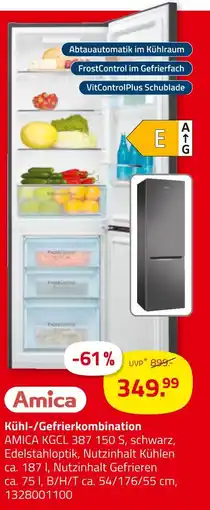 ROLLER Amica kühl-/gefrierkombination kgcl 387 150 s Angebot