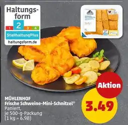 PENNY Mühlenhof frische schweine-mini-schnitzel Angebot