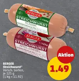 PENNY Berger streichwurst Angebot