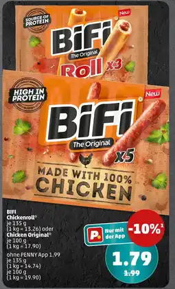 PENNY Bifi chickenroll oder chicken original Angebot