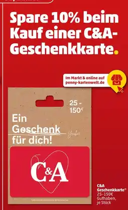 PENNY C&a geschenkkarte Angebot