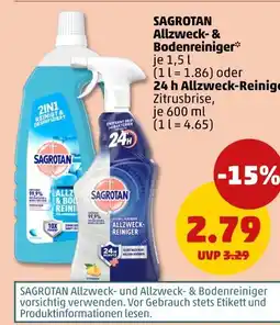 PENNY Sagrotan allzweck- & bodenreiniger oder 24 h allzweck-reiniger Angebot