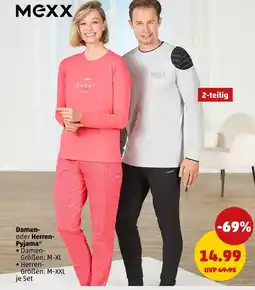 PENNY Mexx damen- oder herren- pyjama Angebot