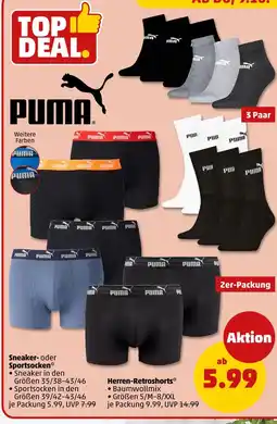 PENNY Puma sneaker- oder sportsocken Angebot