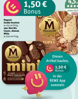 REWE Magnum double hazelnut oder mini mix Angebot