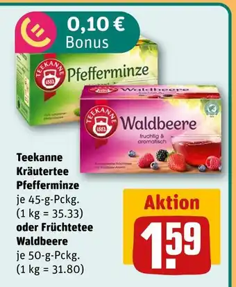 REWE Teekanne kräutertee pfefferminze Angebot