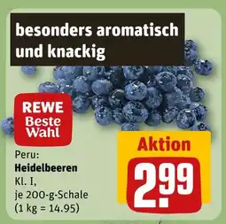 REWE Rewe beste wahl heidelbeeren Angebot