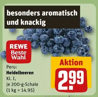 REWE Rewe beste wahl heidelbeeren Angebot