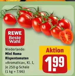 REWE Rewe beste wahl mini roma rispentomaten aromatica Angebot