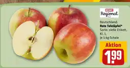 REWE Rewe regional rote tafeläpfel Angebot