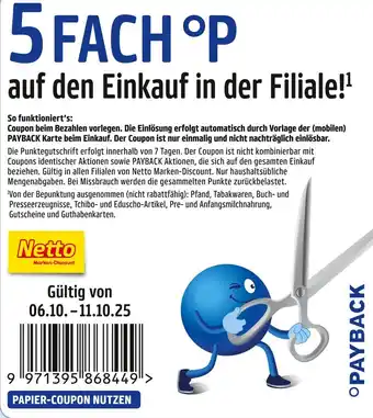 Netto Marken-Discount Payback 5 fach 0p Angebot