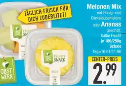 Edeka Obst werk melonen mix mit honig- und cantaloupemelone Angebot
