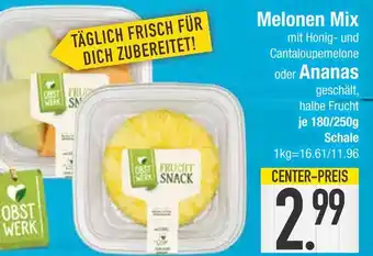 Edeka Obst werk melonen mix mit honig- und cantaloupemelone Angebot