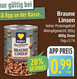 Edeka Edeka braune linsen Angebot