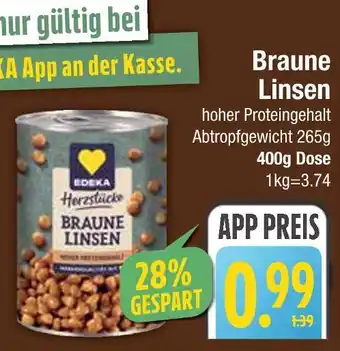Edeka Edeka braune linsen Angebot