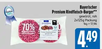 Edeka Bayerischer premium rindfleisch-burger Angebot