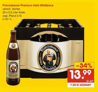 Netto Marken-Discount Franziskaner premium hefe weißbiere Angebot