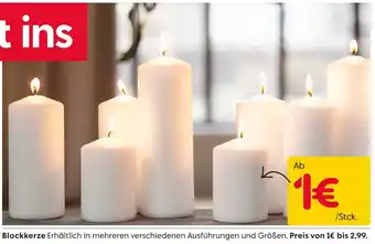 Rusta Blockkerze Angebot