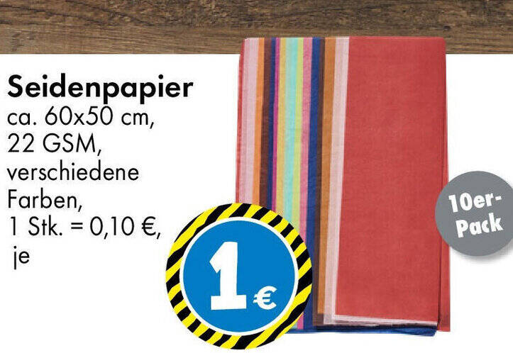Seidenpapier 10er- Pack Angebot bei TEDi