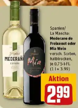 REWE Mederano de Freixenet oder Mia Wein Angebot