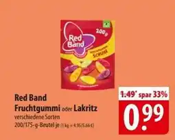 Famila Nord Ost Red Band Fruchtgummi oder Lakritz Angebot