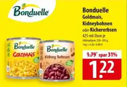 Famila Nord Ost Bonduelle Goldmais, Kidneybohnen oder Kichererbsen Angebot
