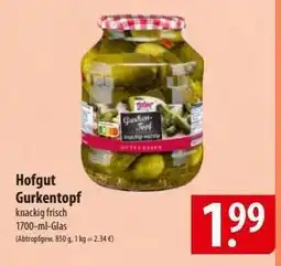 Famila Nord Ost Hofgut Gurkentopf Angebot
