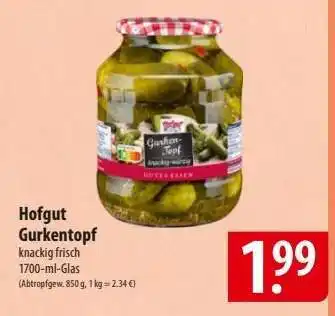 Famila Nord Ost Hofgut Gurkentopf Angebot