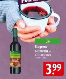 Famila Nord Ost Biogreno Glühwein rot Angebot
