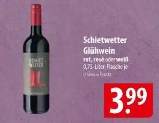 Famila Nord Ost Schietwetter Glühwein Angebot