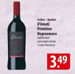 Famila Nord Ost D'Amati Primitivo Negroamaro Angebot
