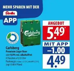 Famila Nord Ost CARLSBERG Premium Lager Beer Angebot