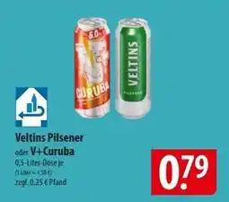 Famila Nord Ost Veltins Pilsener oder V+Curuba Angebot