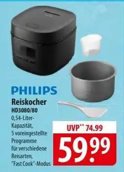 Famila Nord Ost PHILIPS Reiskocher HD3080/80 Angebot