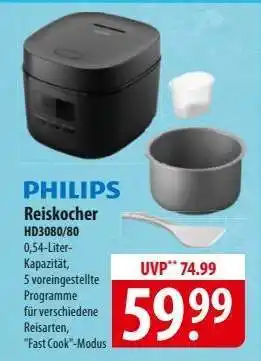 Famila Nord Ost PHILIPS Reiskocher HD3080/80 Angebot