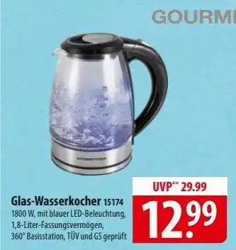Famila Nord Ost Glas-Wasserkocher 15174 Angebot