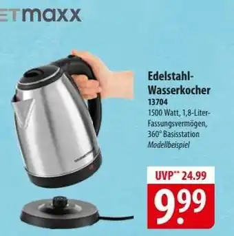 Famila Nord Ost Edelstahl-Wasserkocher Angebot