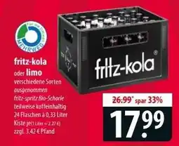 Famila Nord Ost Fritz-Kola oder Limo Angebot