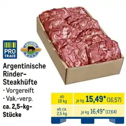 METRO Argentinische Rinder- Steakhüfte Angebot