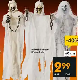 Rusta Deko Halloween Hängeskelett 60 cm Angebot