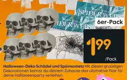 Rusta Halloween-Deko Schädel und Spinnennetz Angebot