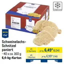 METRO Schweinelachs- Schnitzel paniert Angebot