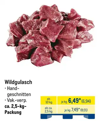 METRO Wildgulasch Angebot